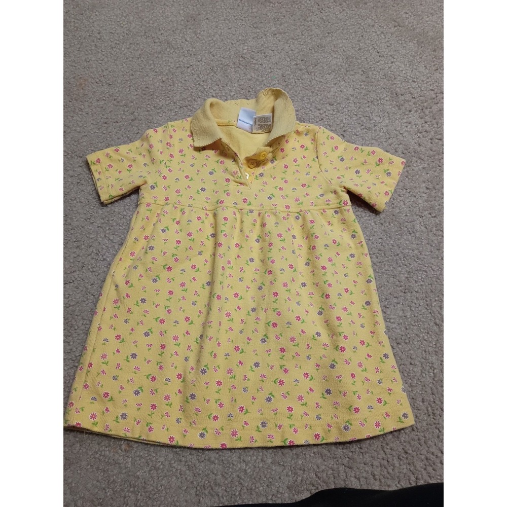 Vintage Y2K Mckids Floral Polo Dress Girls Size 4